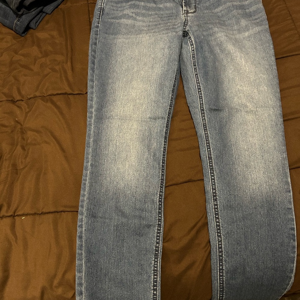 Old Navy Blue super skinny mid rise Jeans